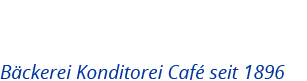 Slogan: Bäckerei Konditorei Café seit 1896